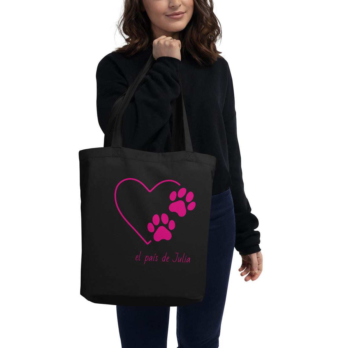 Ecobolsa huella corazón