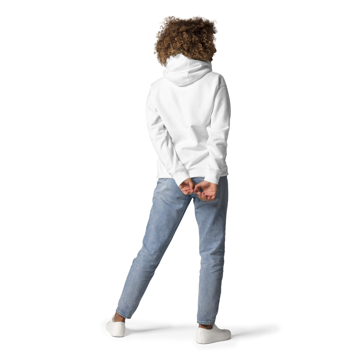 Sudadera con capucha unisex nube bordada