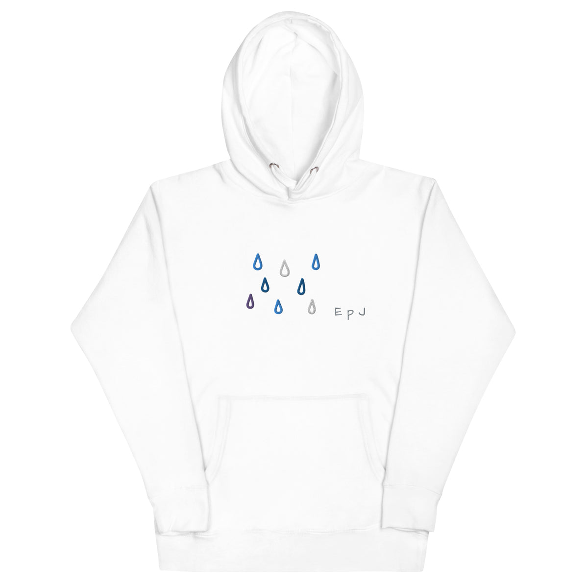 Sudadera con capucha unisex gotas de lluvia