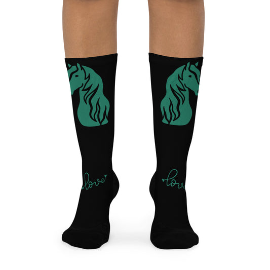 Calcetines deportivos hípica verde
