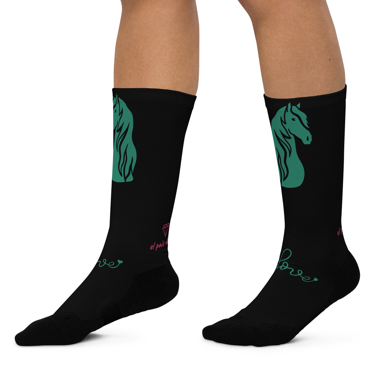 Calcetines deportivos hípica verde