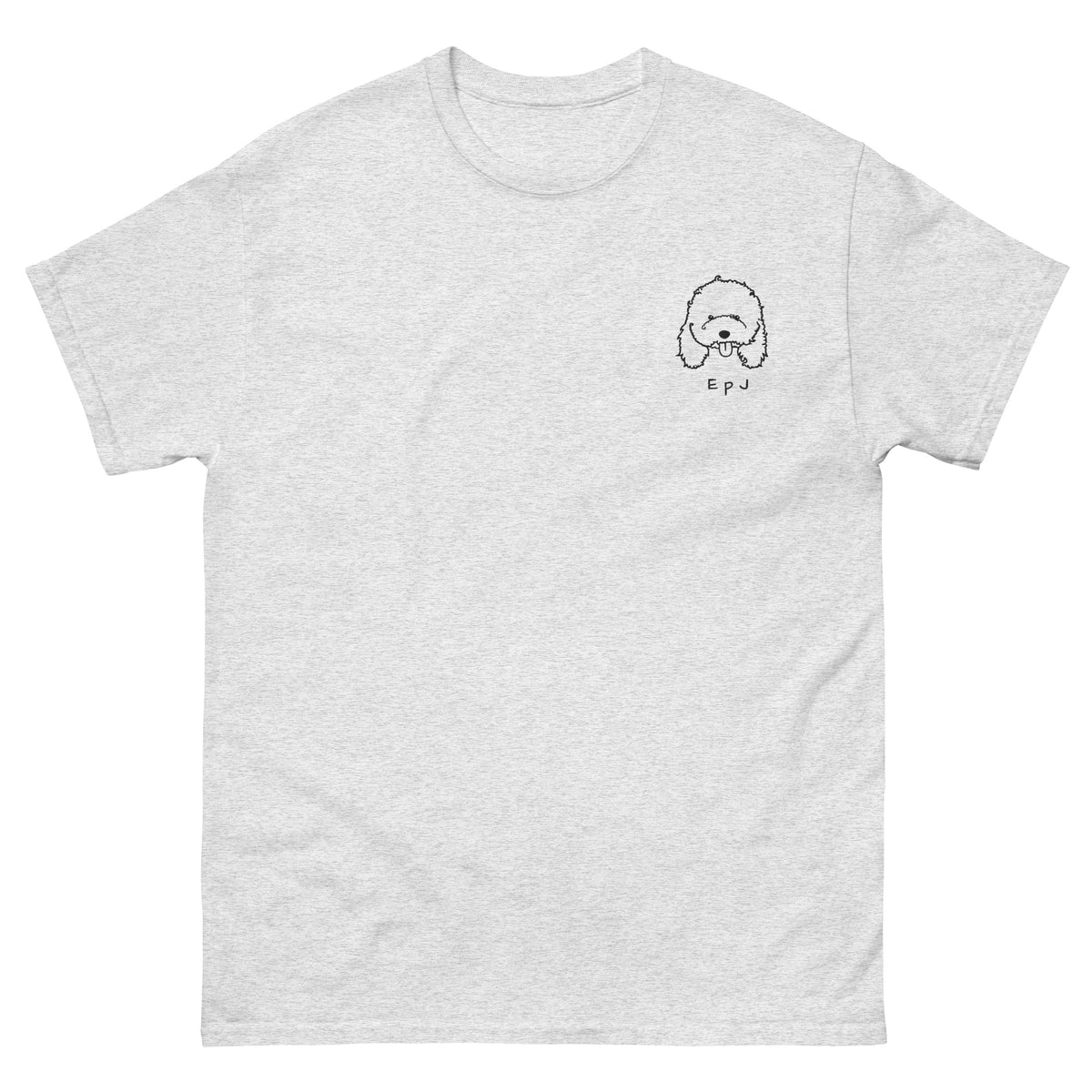 Camiseta clásica unisex caniche bordado