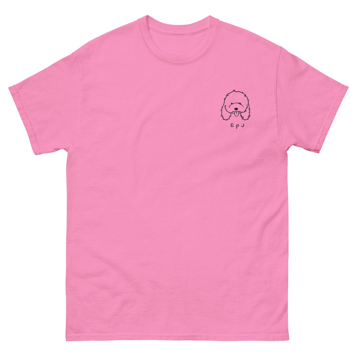 Camiseta clásica unisex caniche bordado
