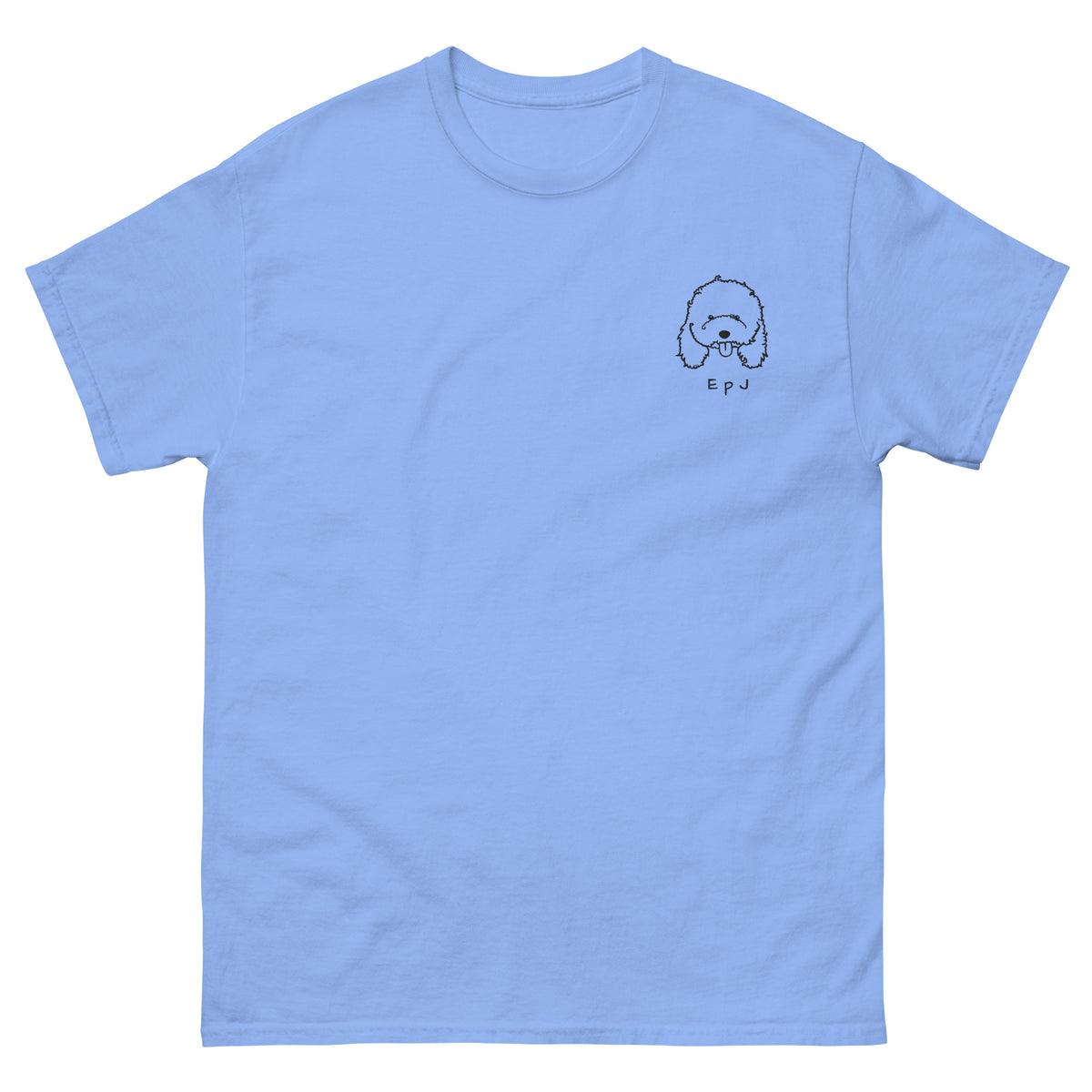 Camiseta clásica unisex caniche bordado