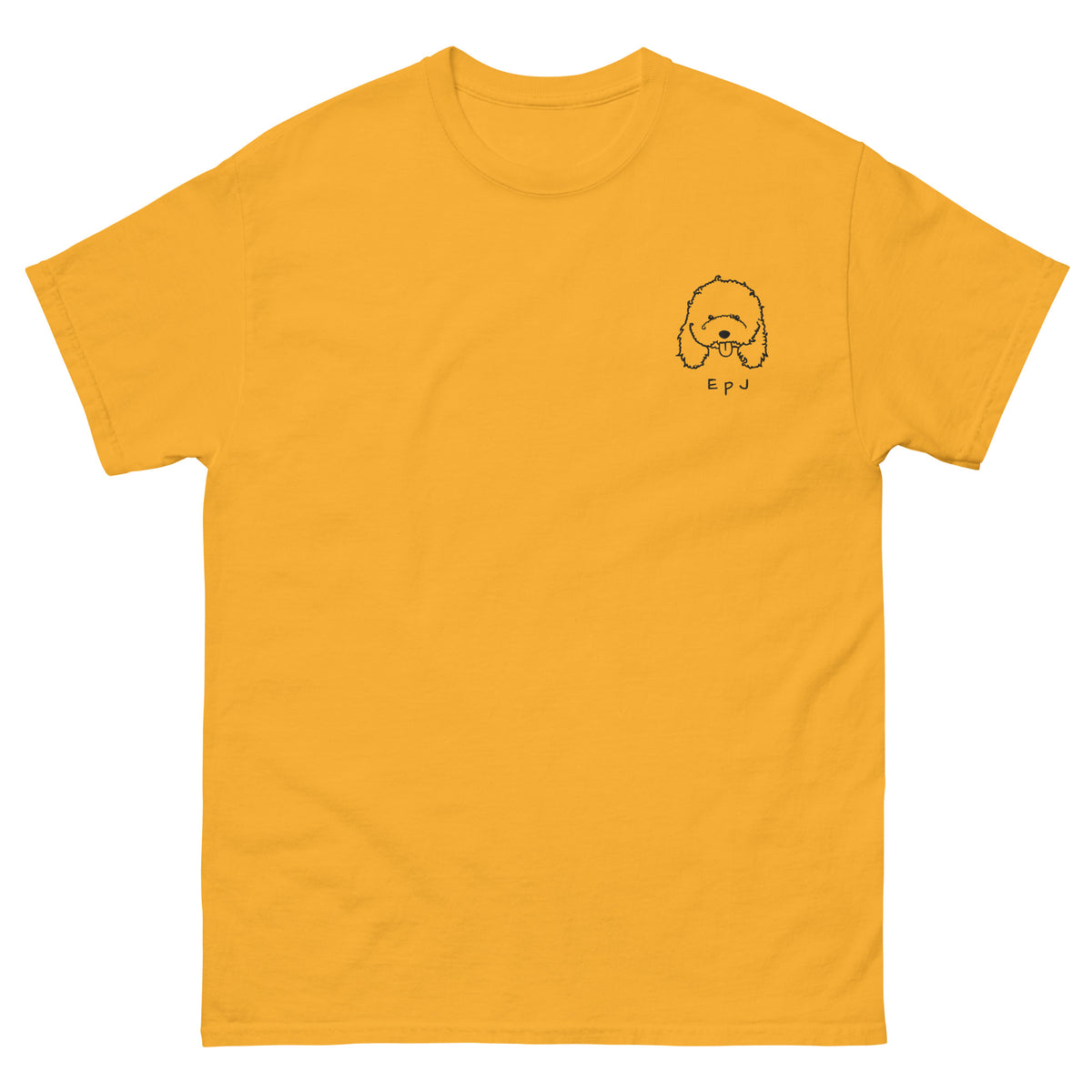 Camiseta clásica unisex caniche bordado