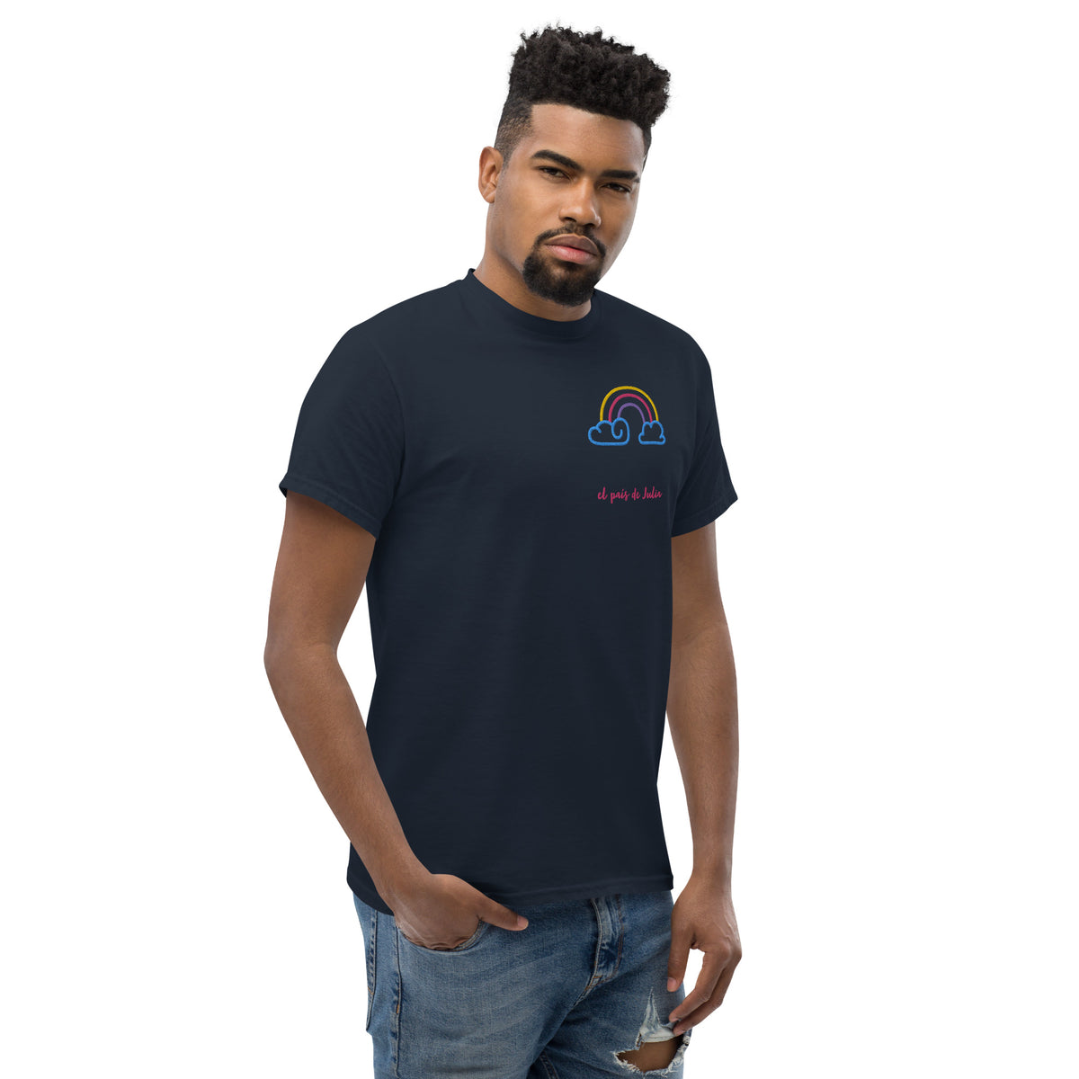 Camiseta clásica unisex arcoiris