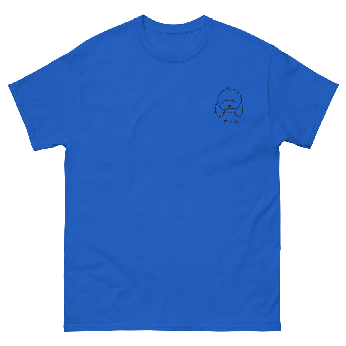 Camiseta clásica unisex caniche bordado
