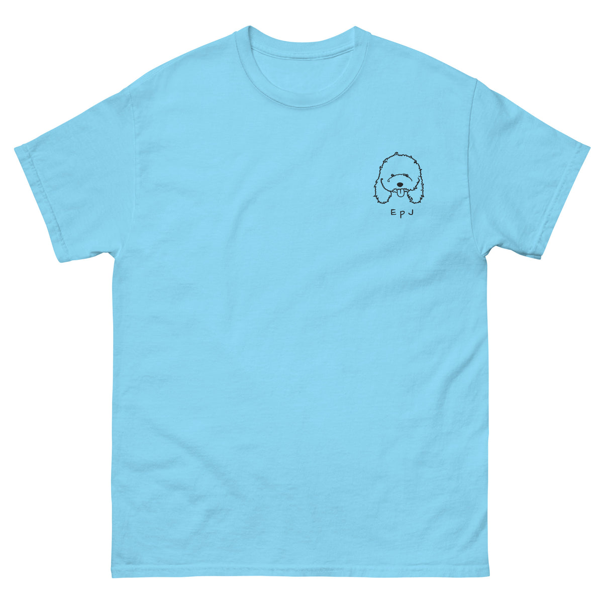 Camiseta clásica unisex caniche bordado