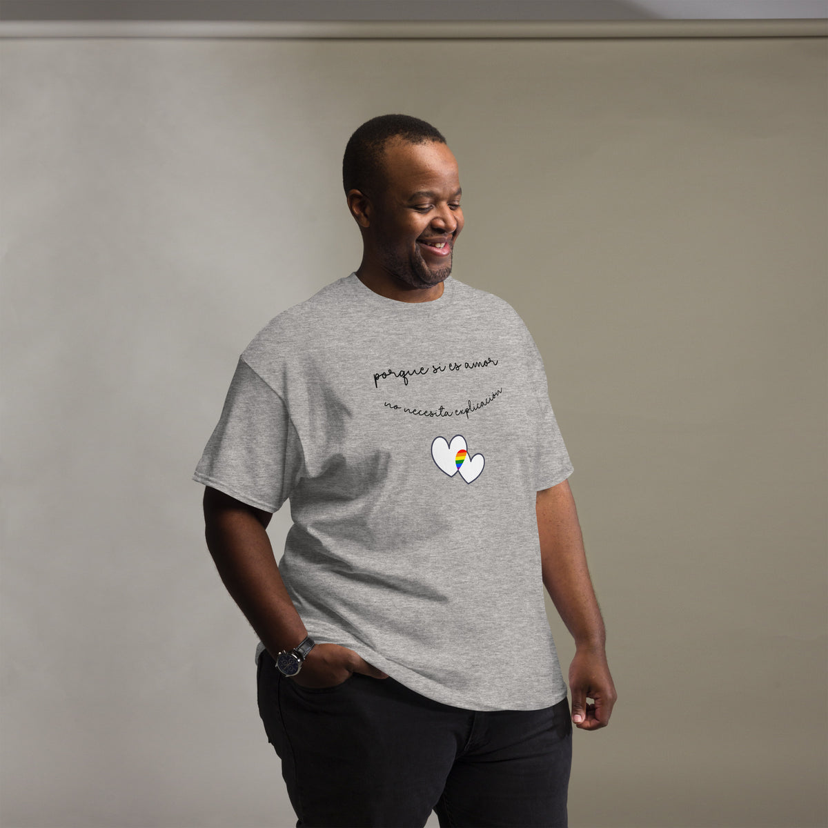 Camiseta clásica unisex.... si es amor