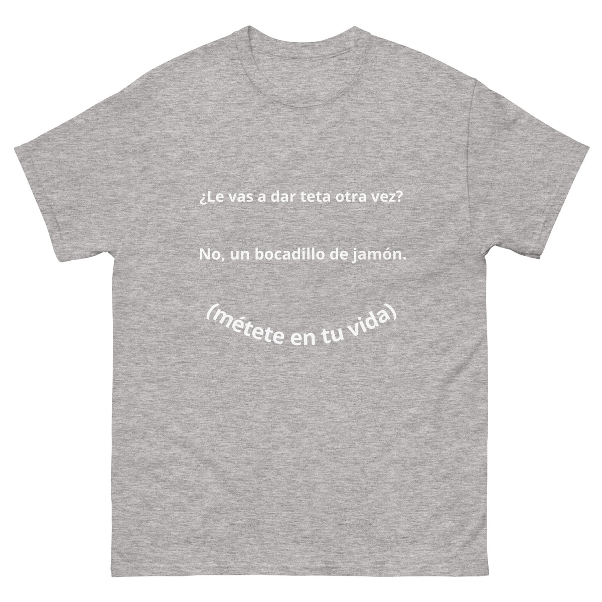 Camiseta clásica unisex bocadillo de jamón