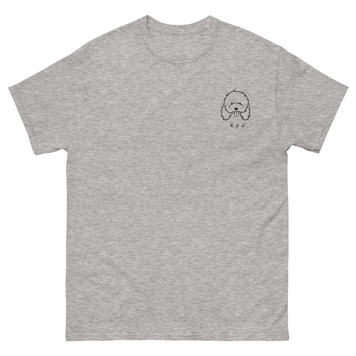 Camiseta clásica unisex caniche bordado