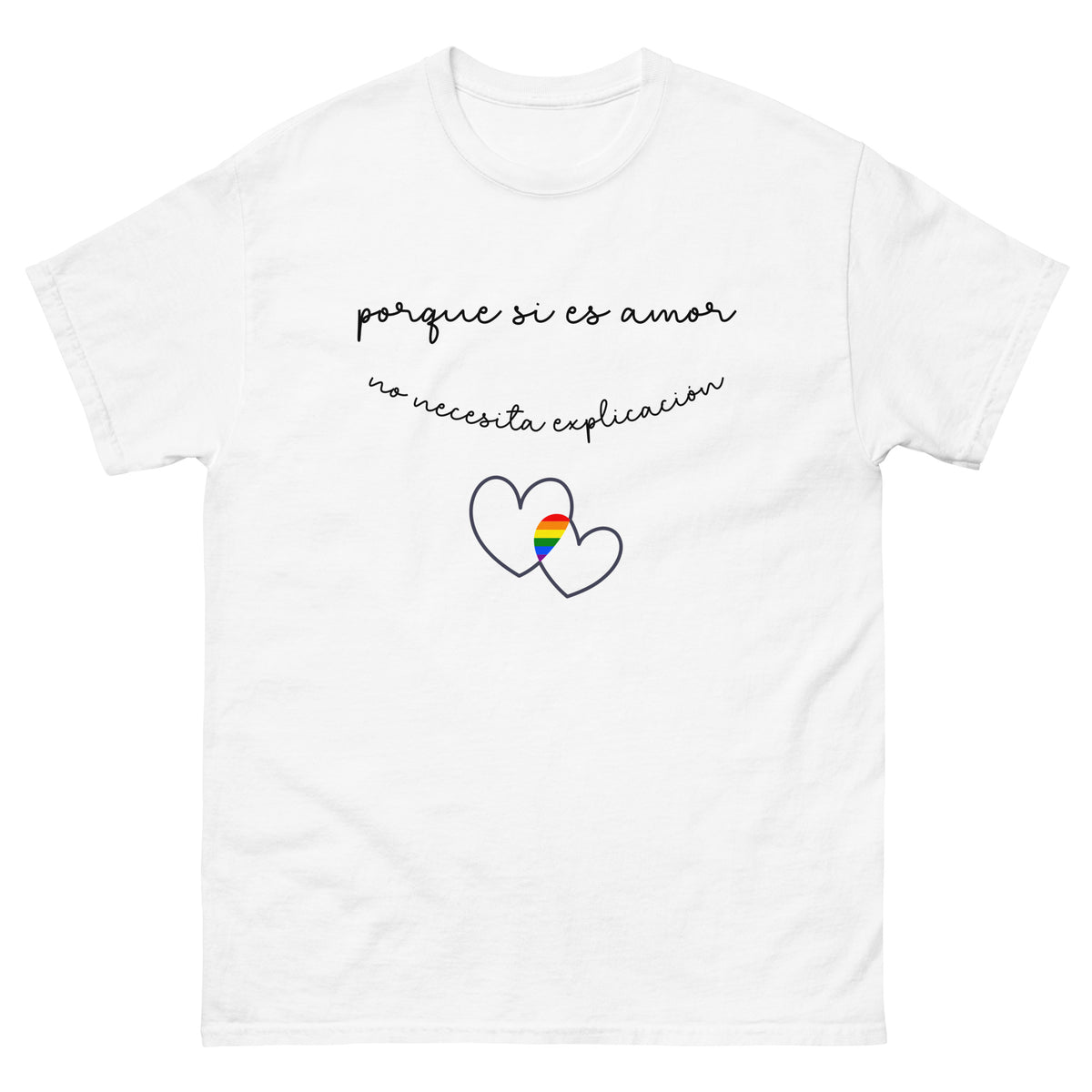 Camiseta clásica unisex.... si es amor
