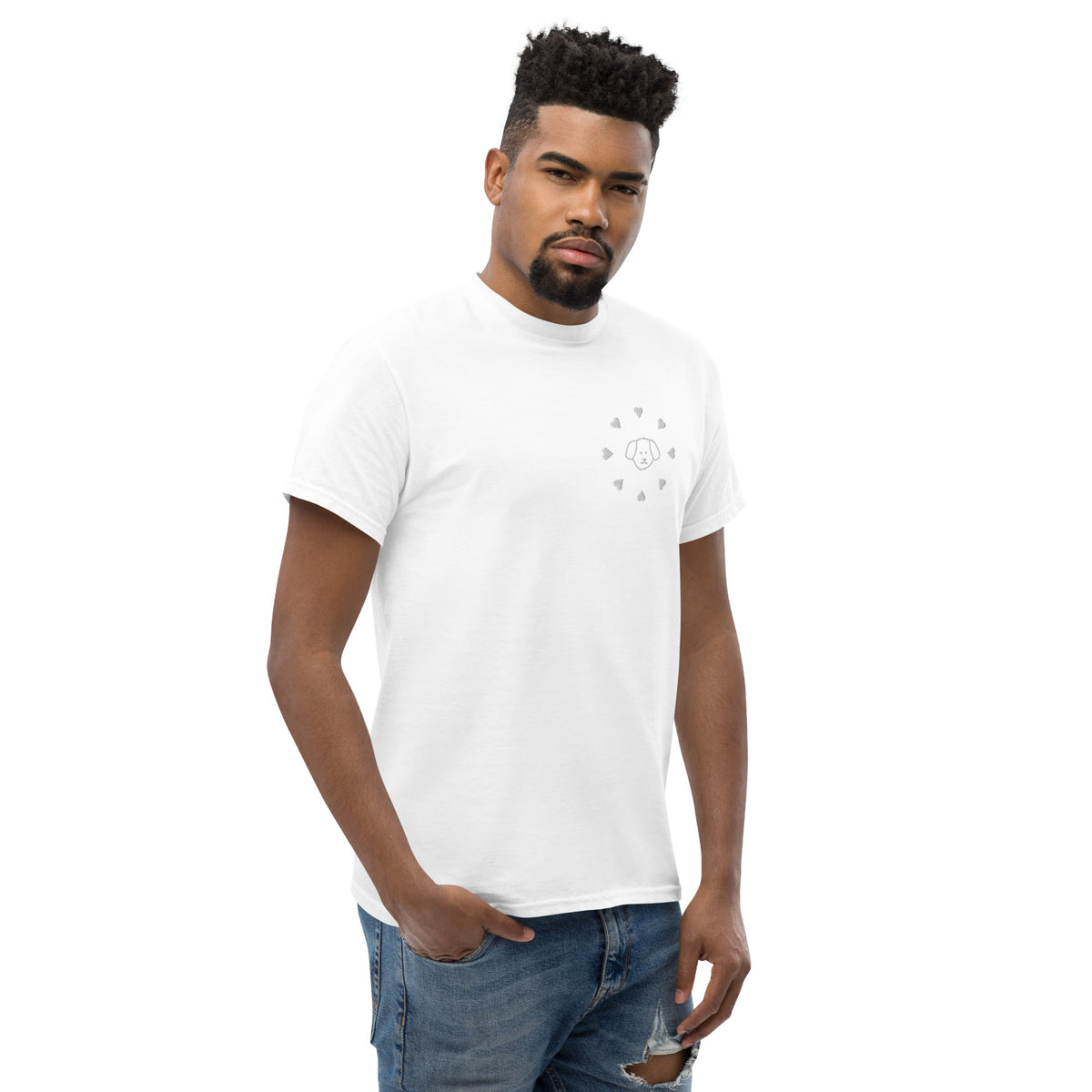 Camiseta clásica unisex Daniel bordado con hilo