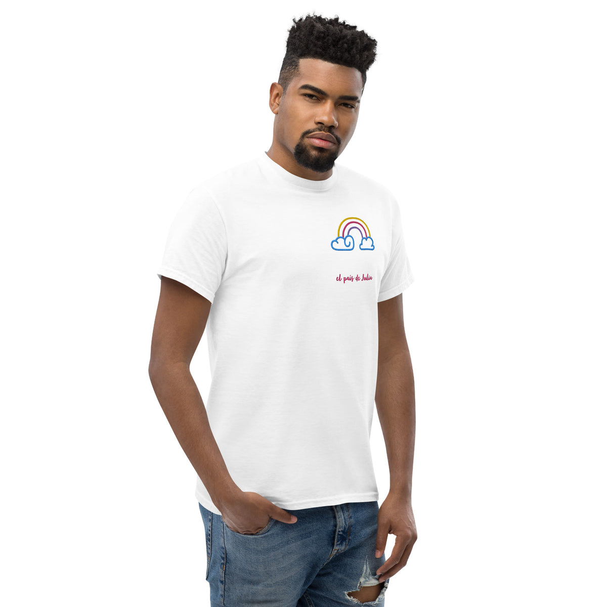 Camiseta clásica unisex arcoiris