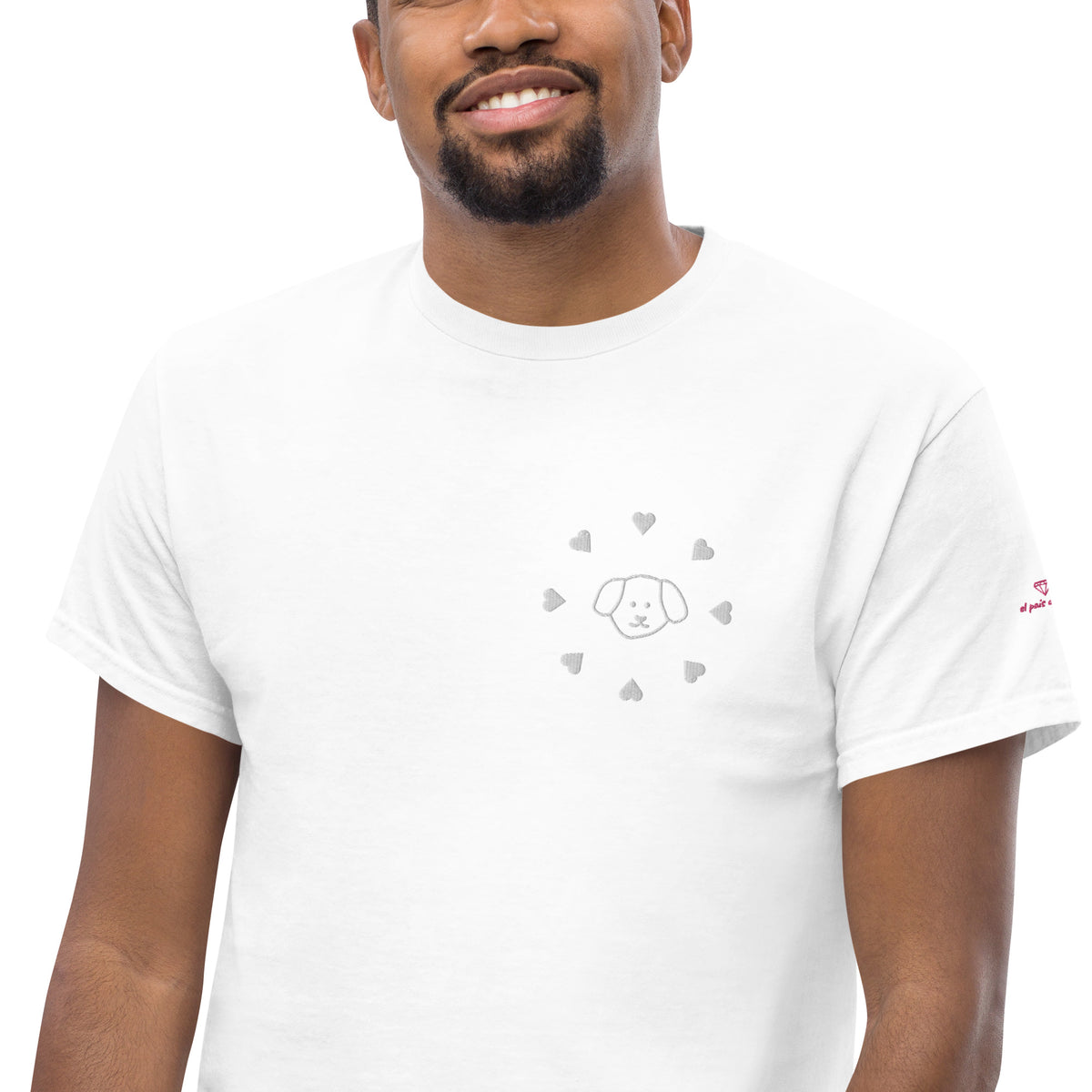 Camiseta clásica unisex Daniel bordado con hilo