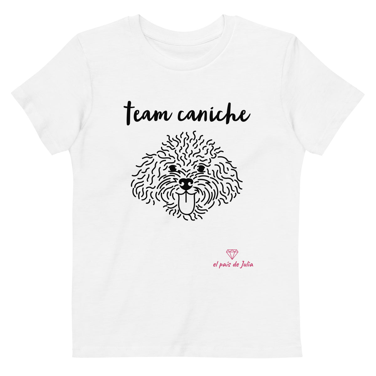 Camiseta algodón orgánico unisex team caniche