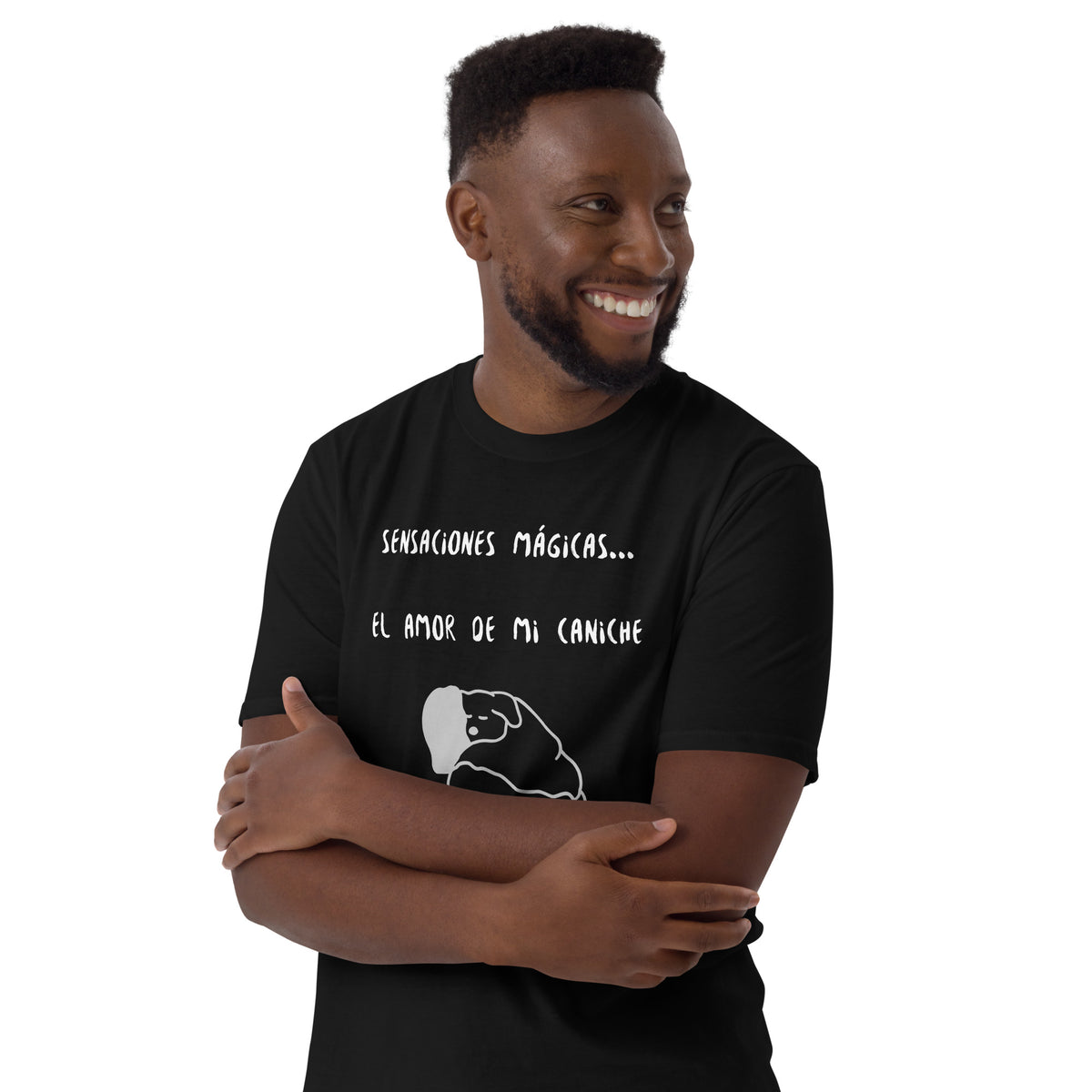 Camiseta de manga corta unisex el amor de mi caniche