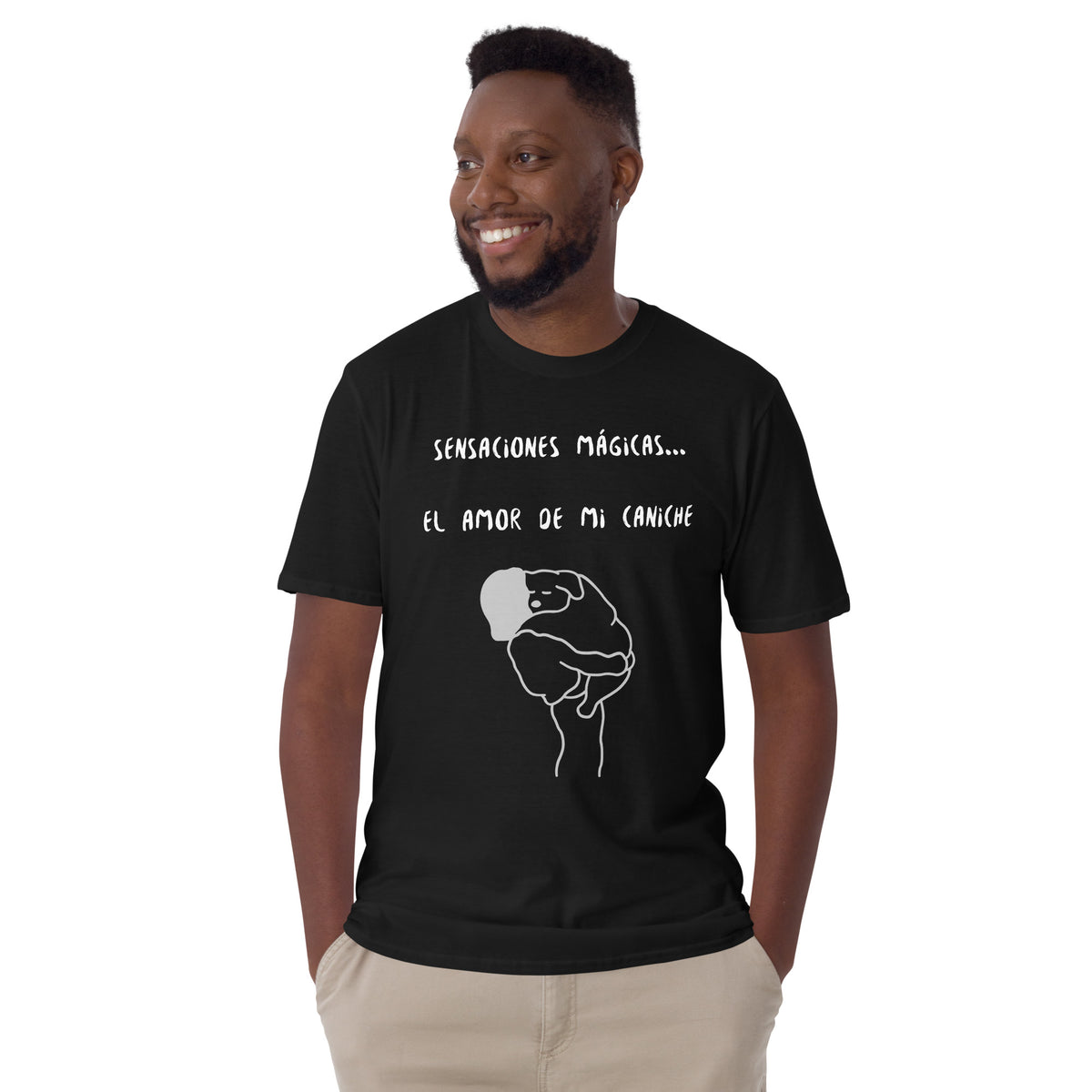 Camiseta de manga corta unisex el amor de mi caniche