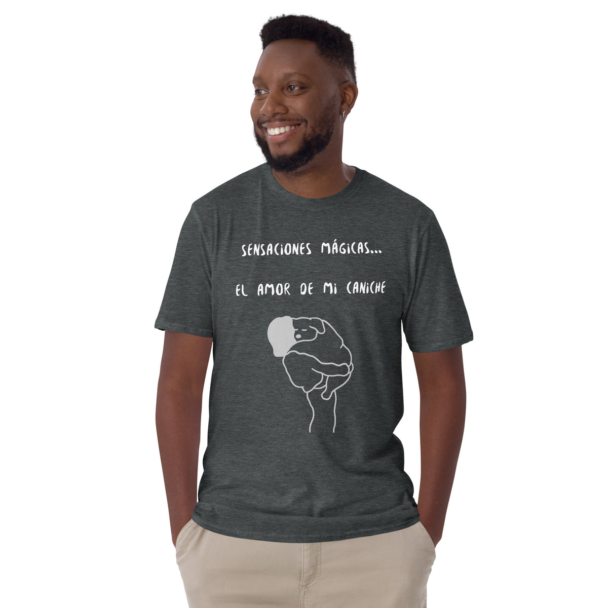 Camiseta de manga corta unisex el amor de mi caniche