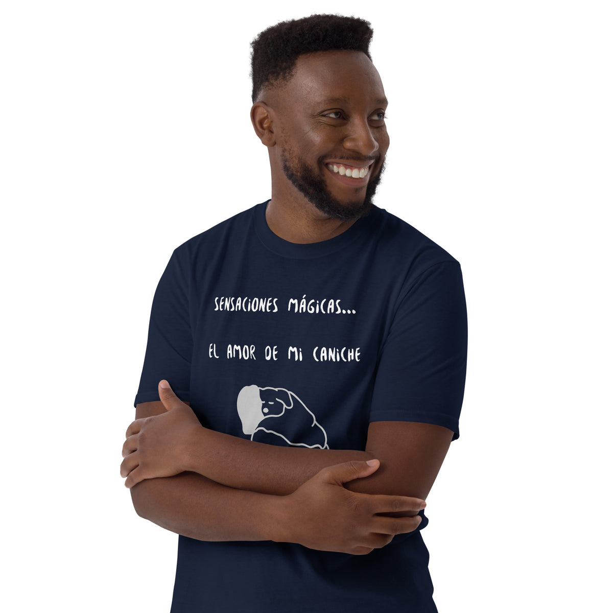 Camiseta de manga corta unisex el amor de mi caniche