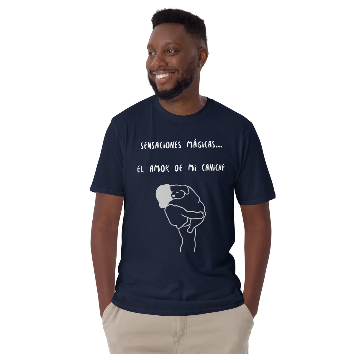 Camiseta de manga corta unisex el amor de mi caniche
