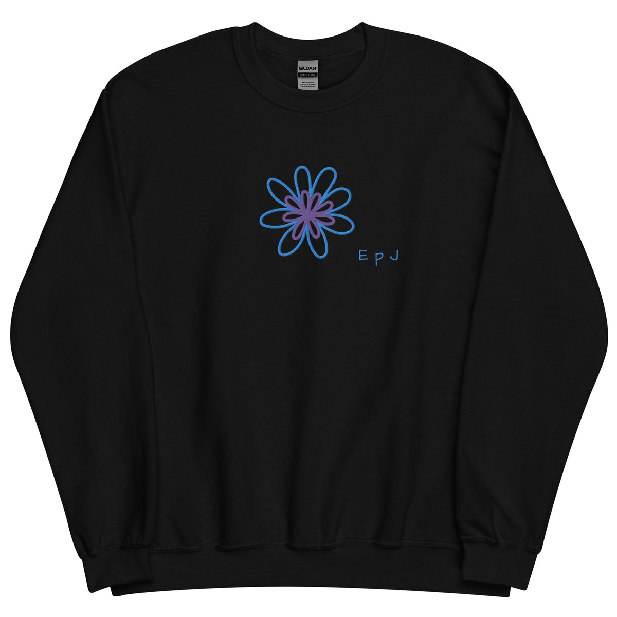 Sudadera unisex flor bordada
