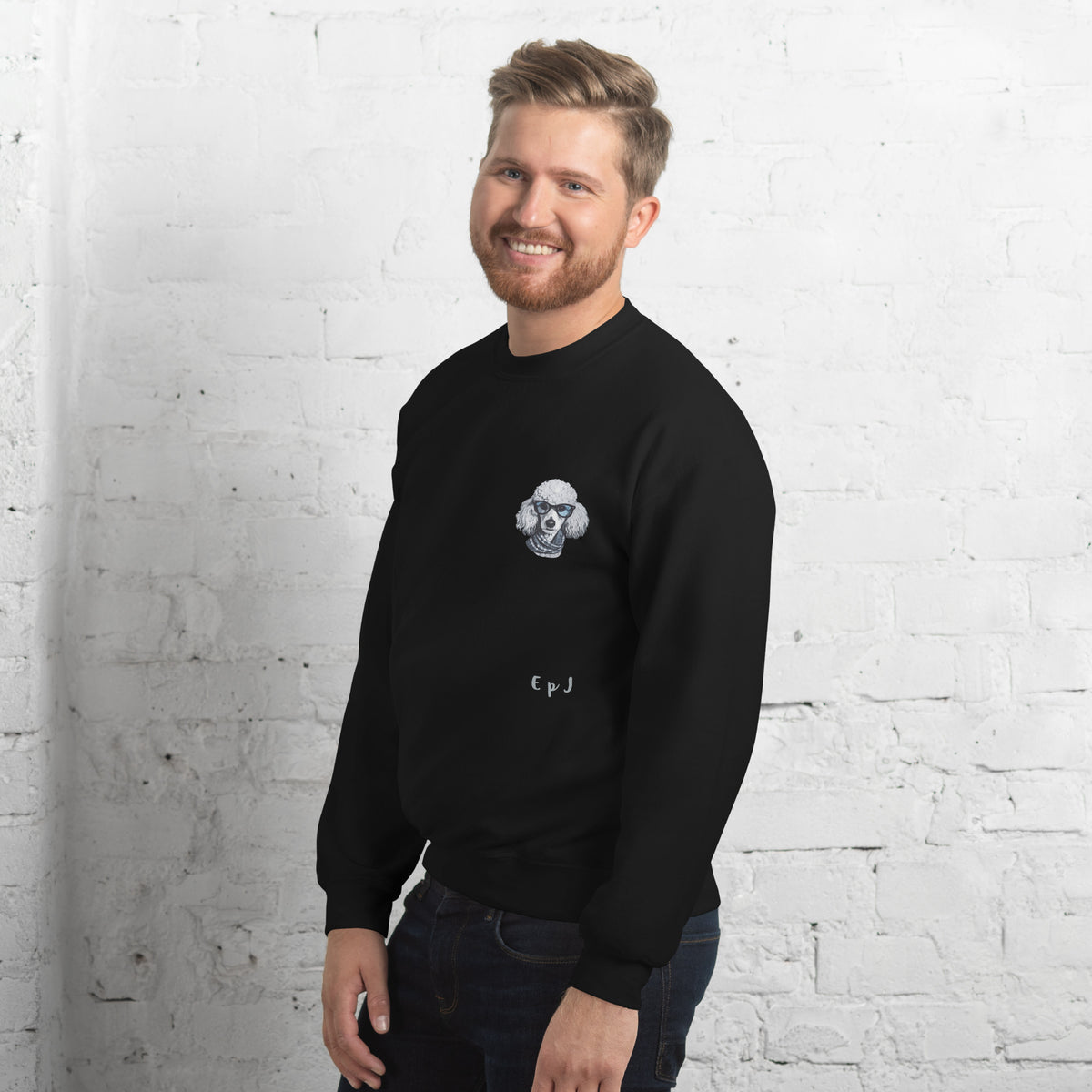 Sudadera unisex caniche gafas