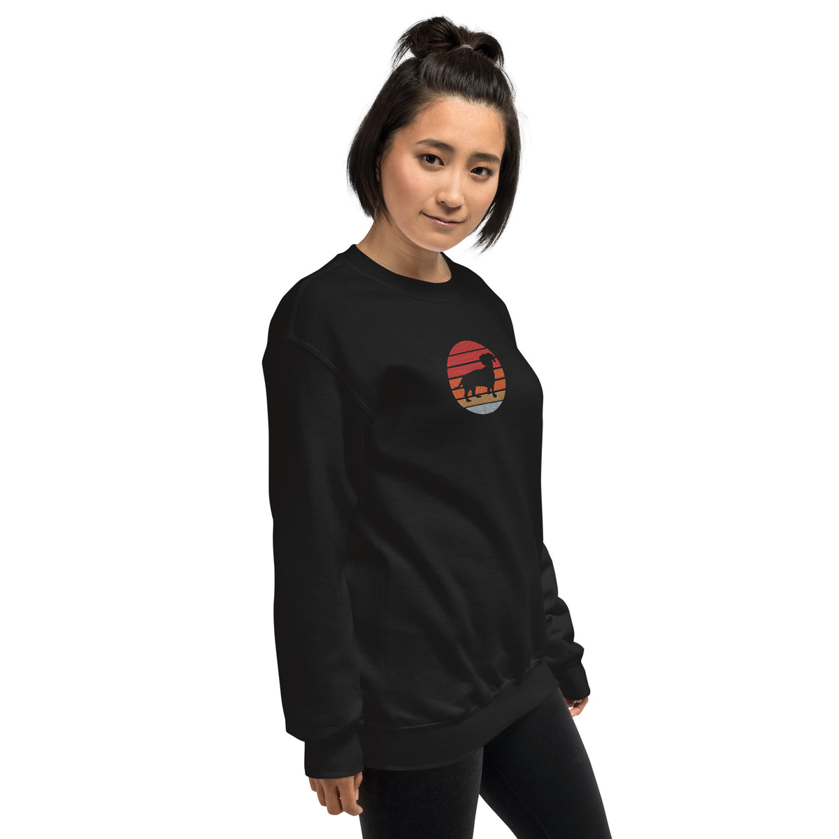Sudadera unisex sombra teckel bordado