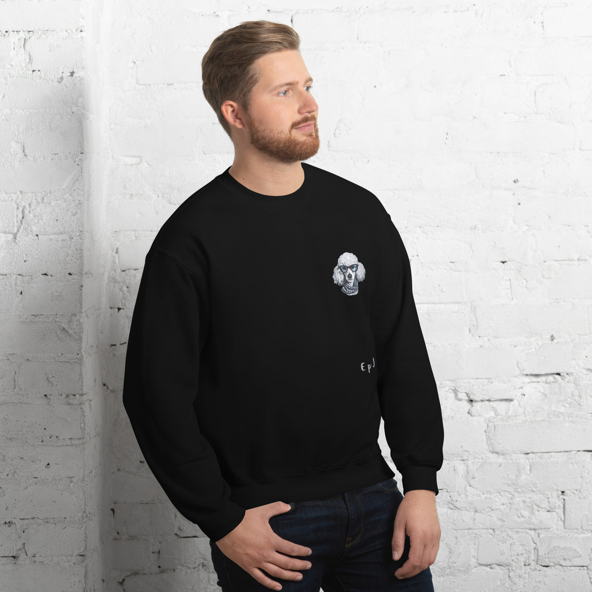 Sudadera unisex caniche gafas
