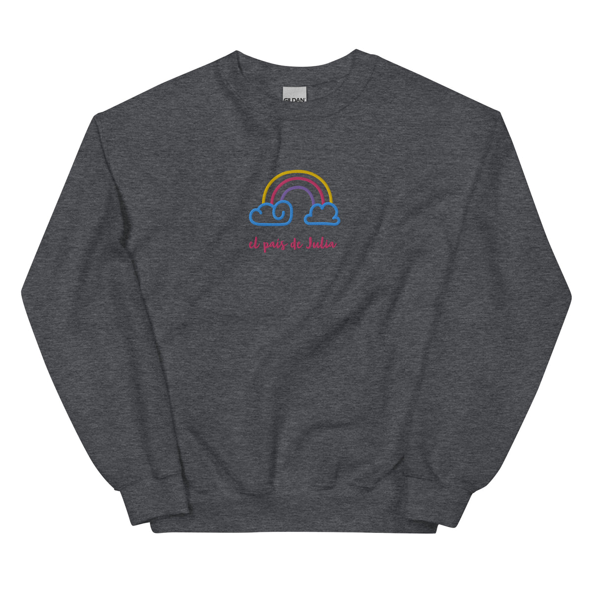 Sudadera unisex arcoiris bordado