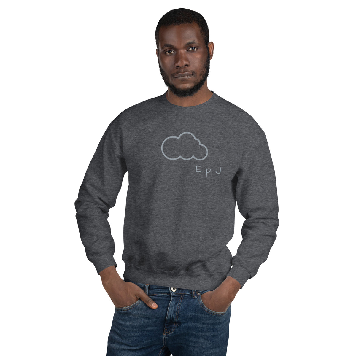Sudadera unisex nube bordada