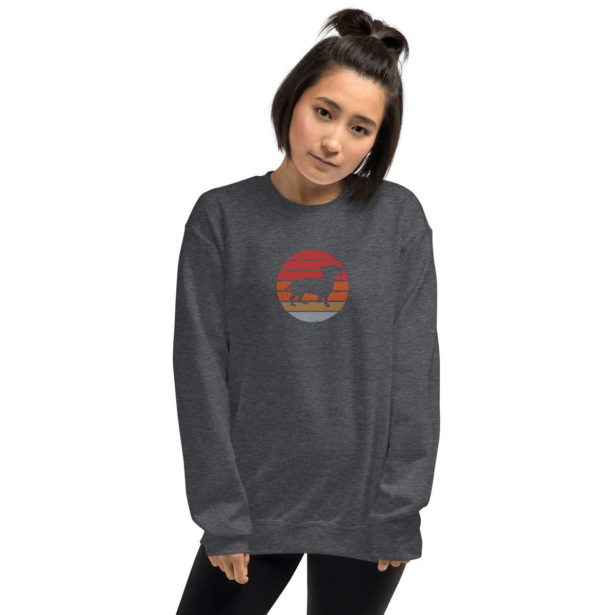Sudadera unisex sombra teckel bordado