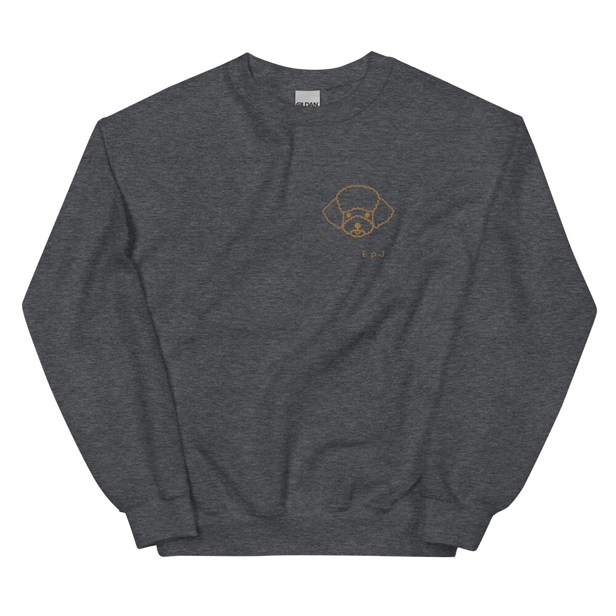 Sudadera unisex cara caniche bordado