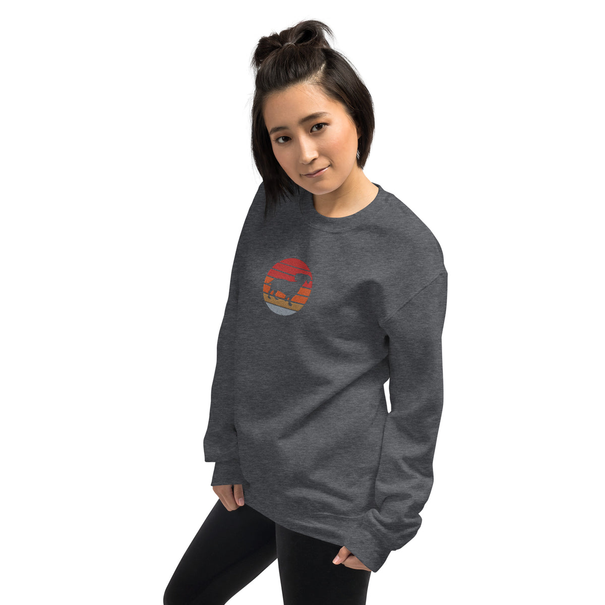 Sudadera unisex sombra teckel bordado