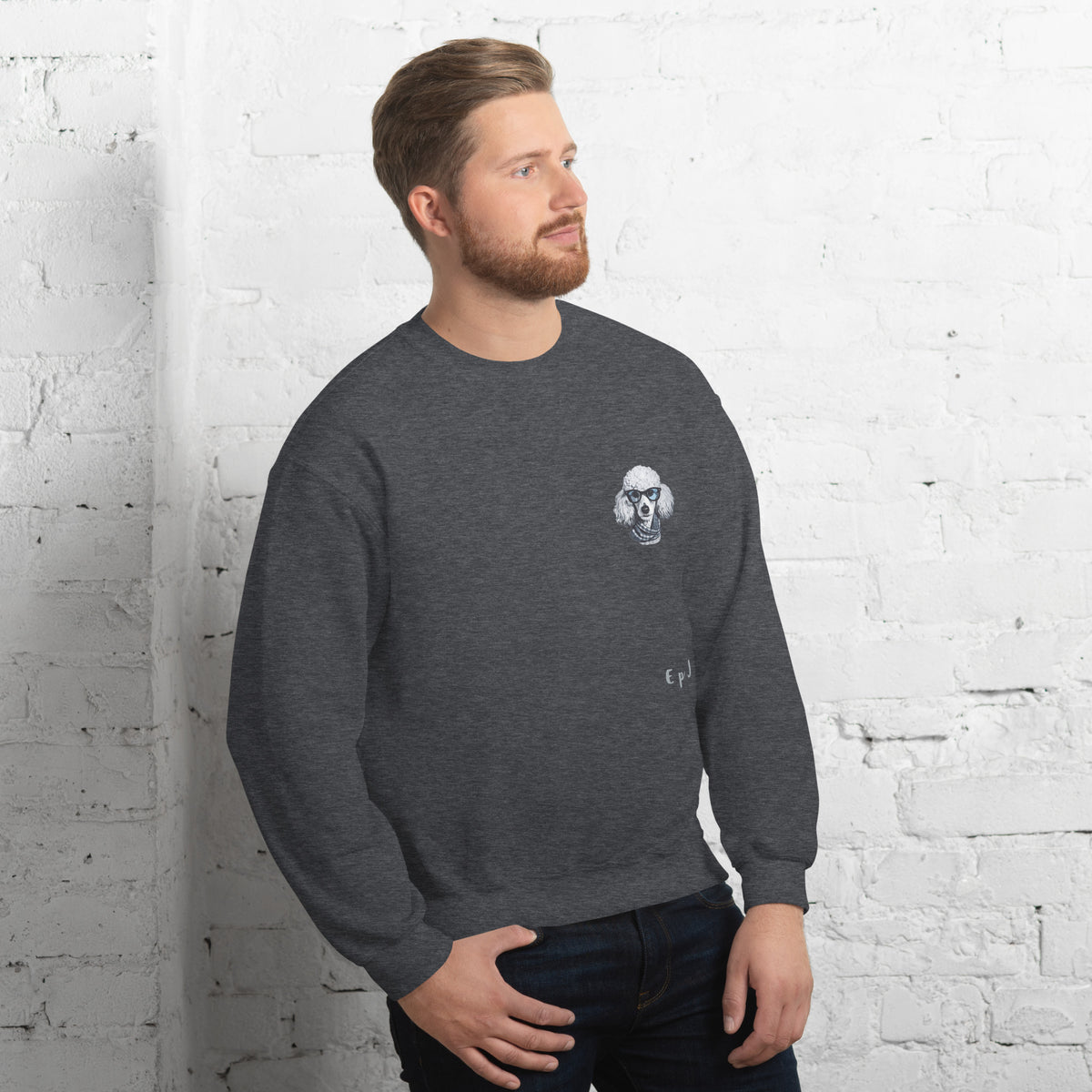 Sudadera unisex caniche gafas