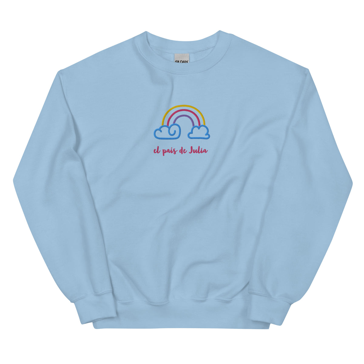 Sudadera unisex arcoiris bordado