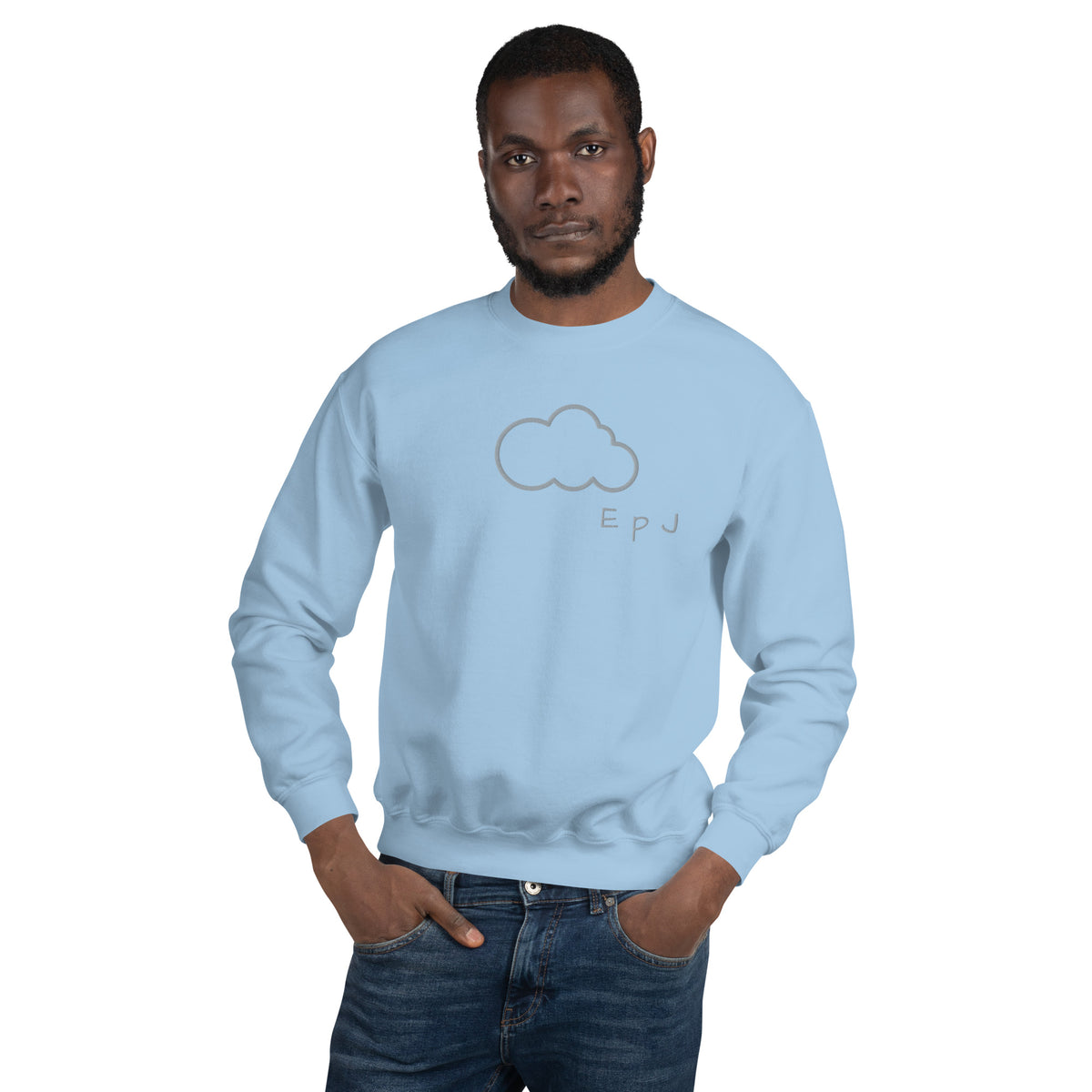 Sudadera unisex nube bordada