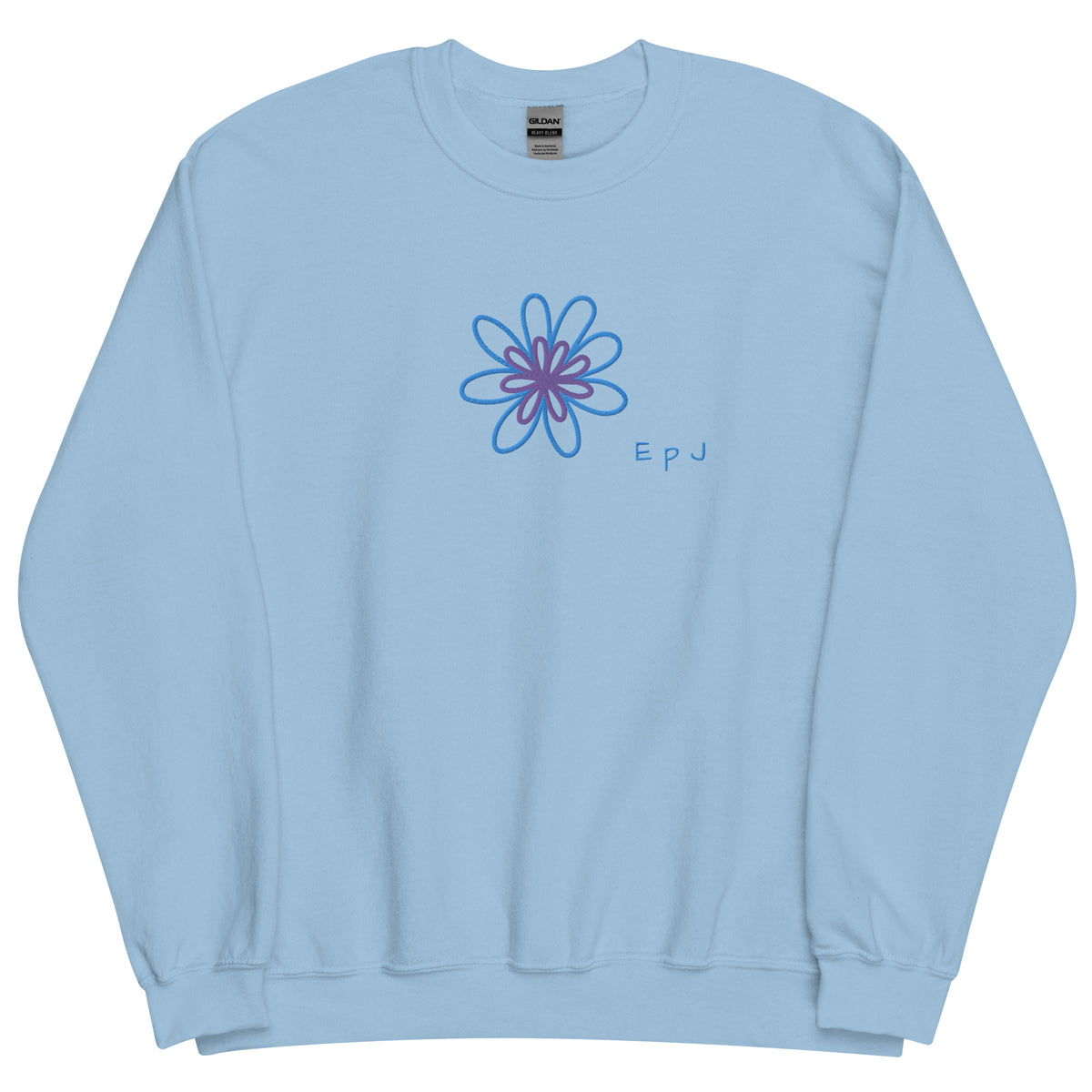 Sudadera unisex flor bordada