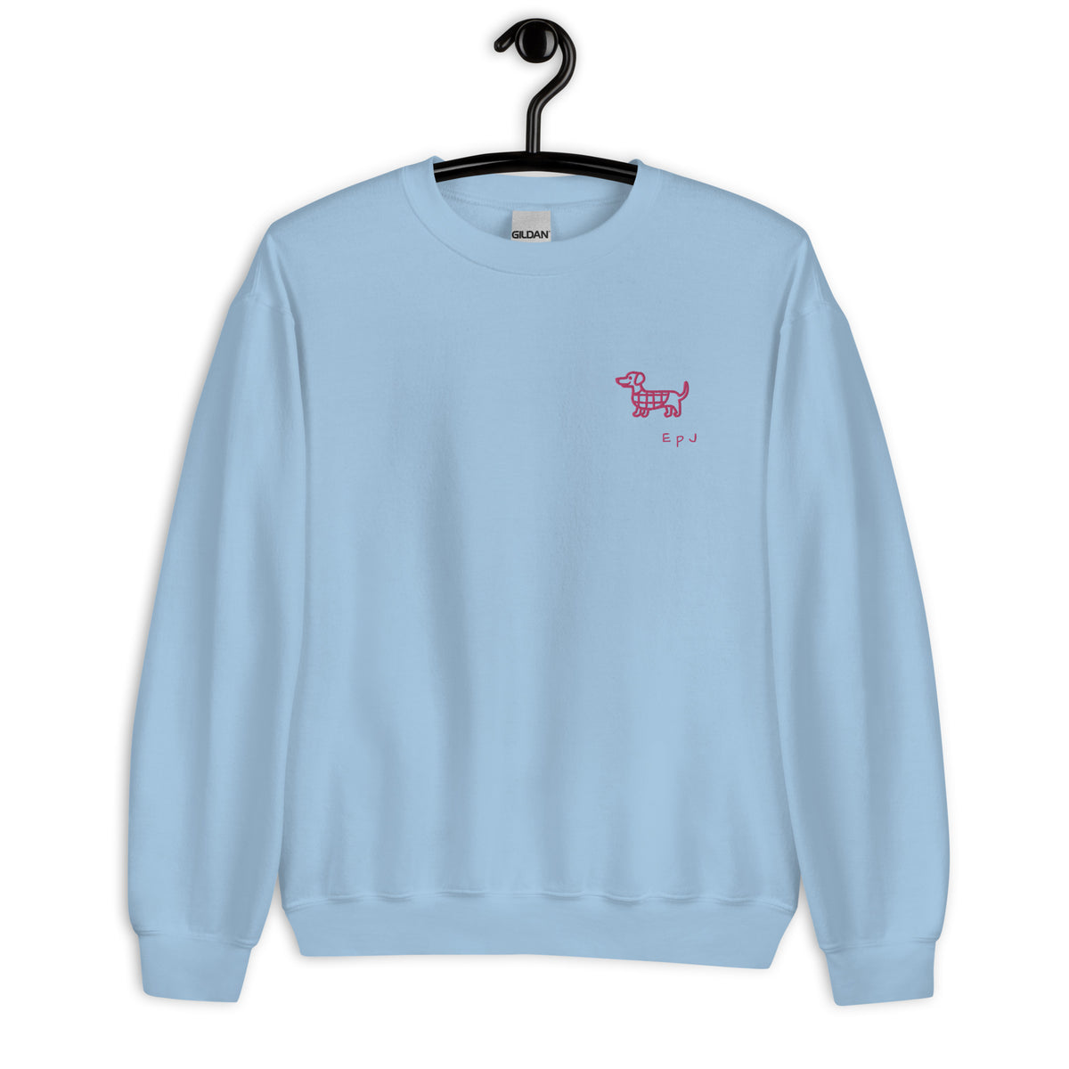 Sudadera unisex teckel rosa