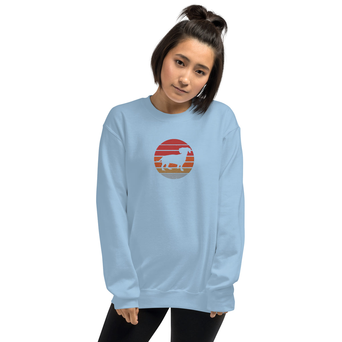 Sudadera unisex sombra teckel bordado