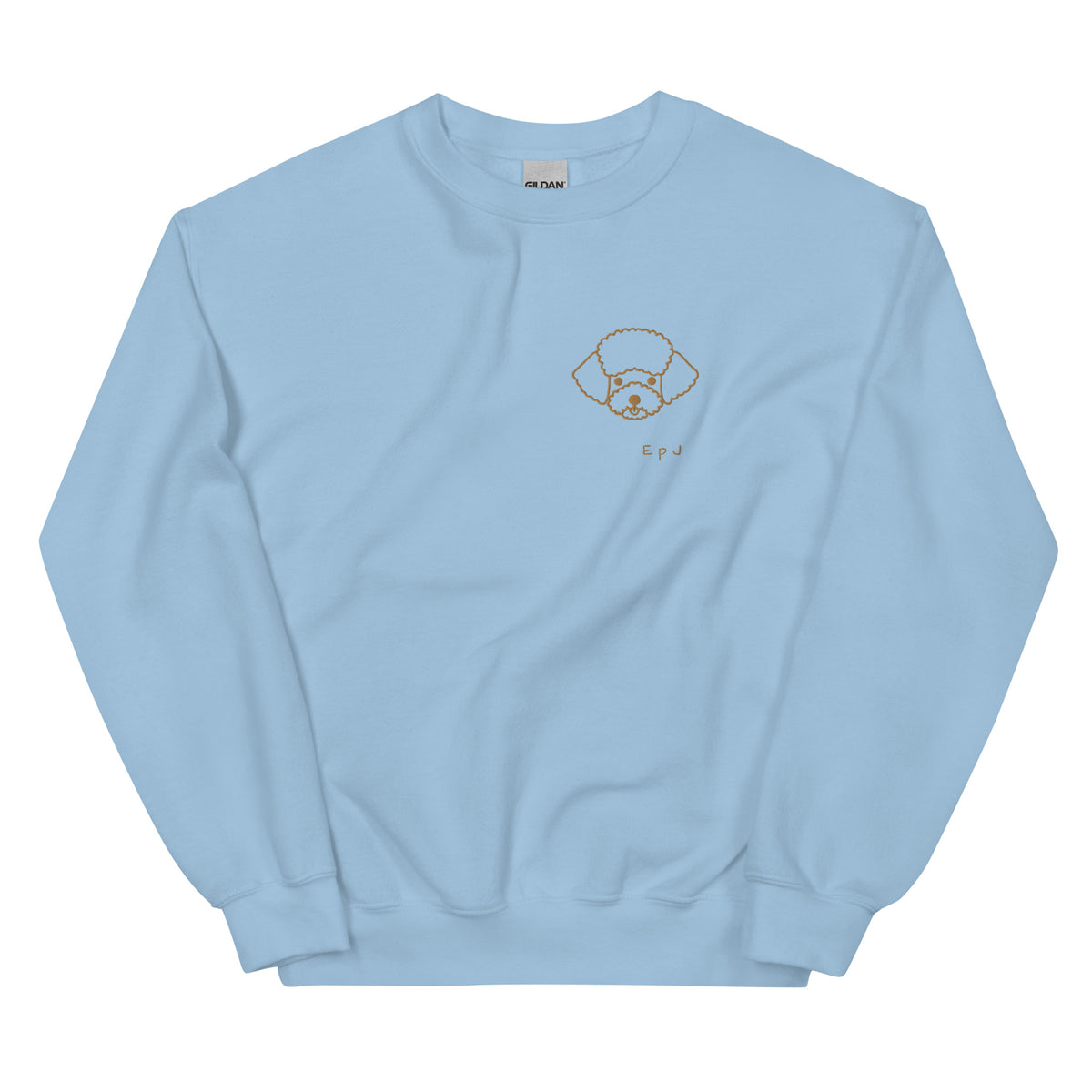 Sudadera unisex cara caniche bordado