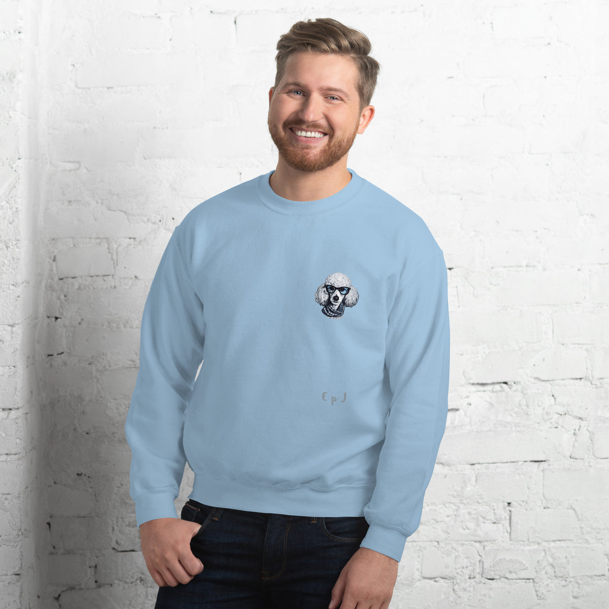 Sudadera unisex caniche gafas