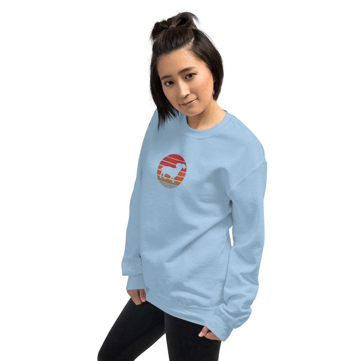 Sudadera unisex sombra teckel bordado