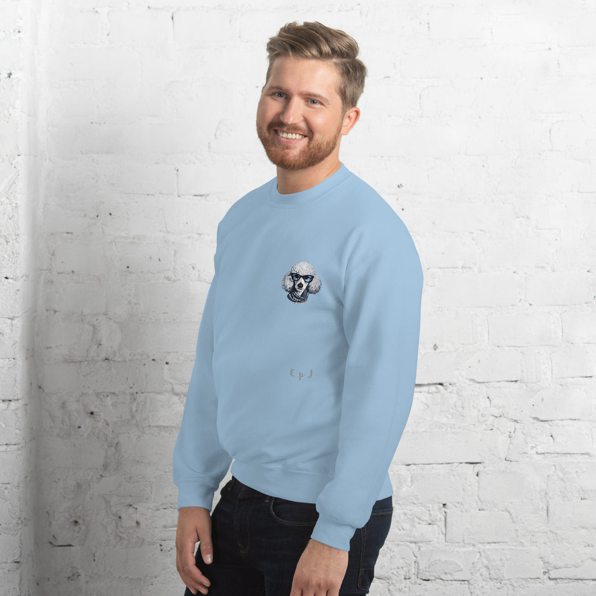 Sudadera unisex caniche gafas