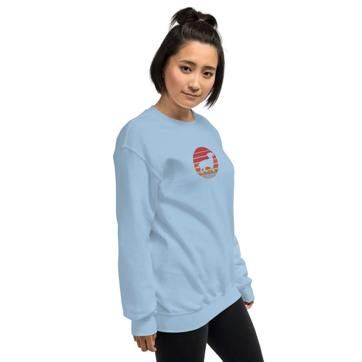Sudadera unisex sombra teckel bordado