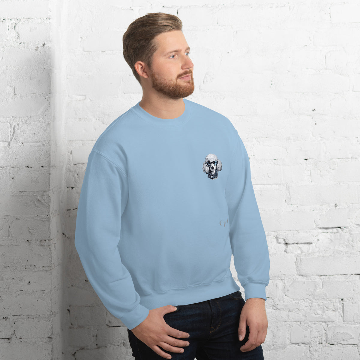 Sudadera unisex caniche gafas