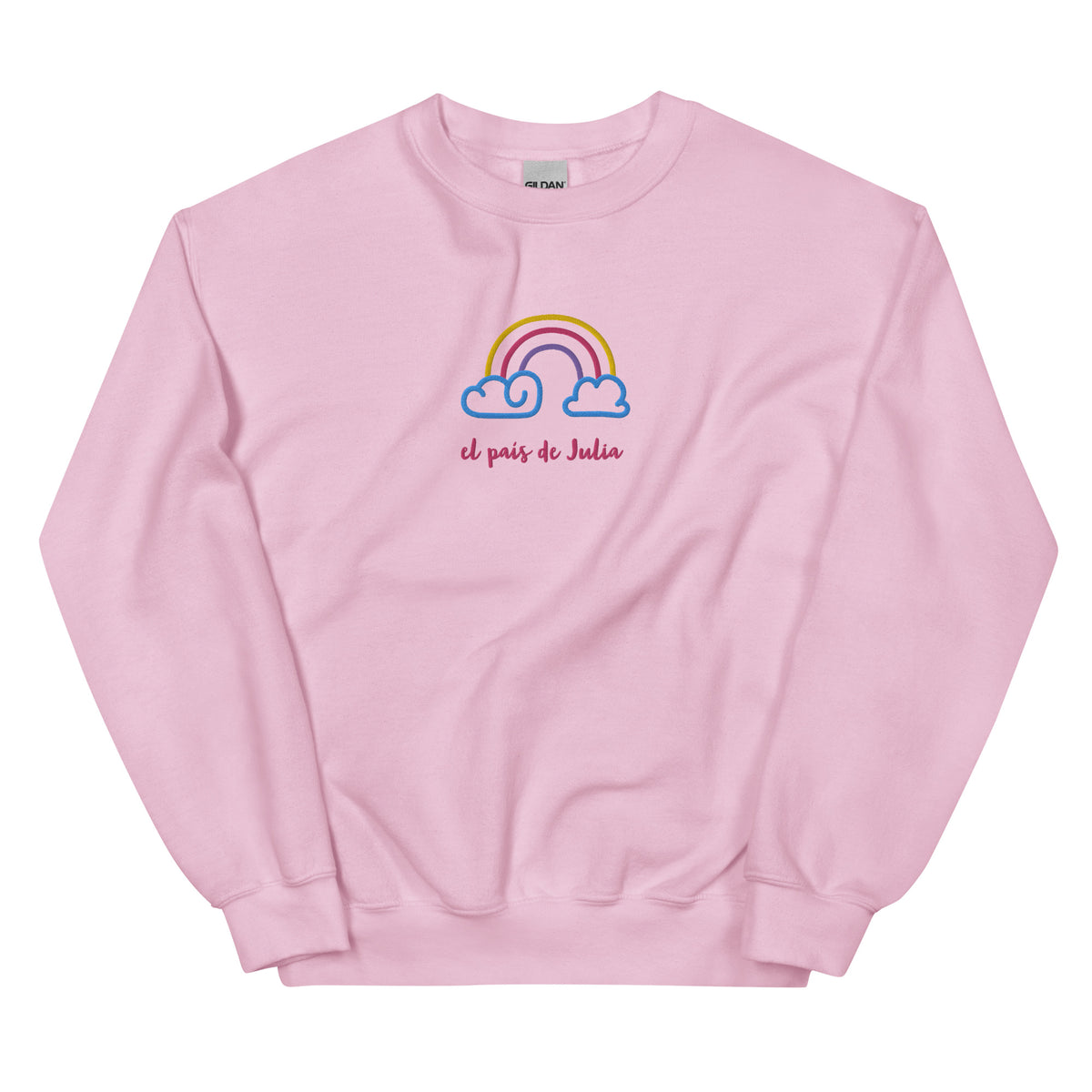 Sudadera unisex arcoiris bordado