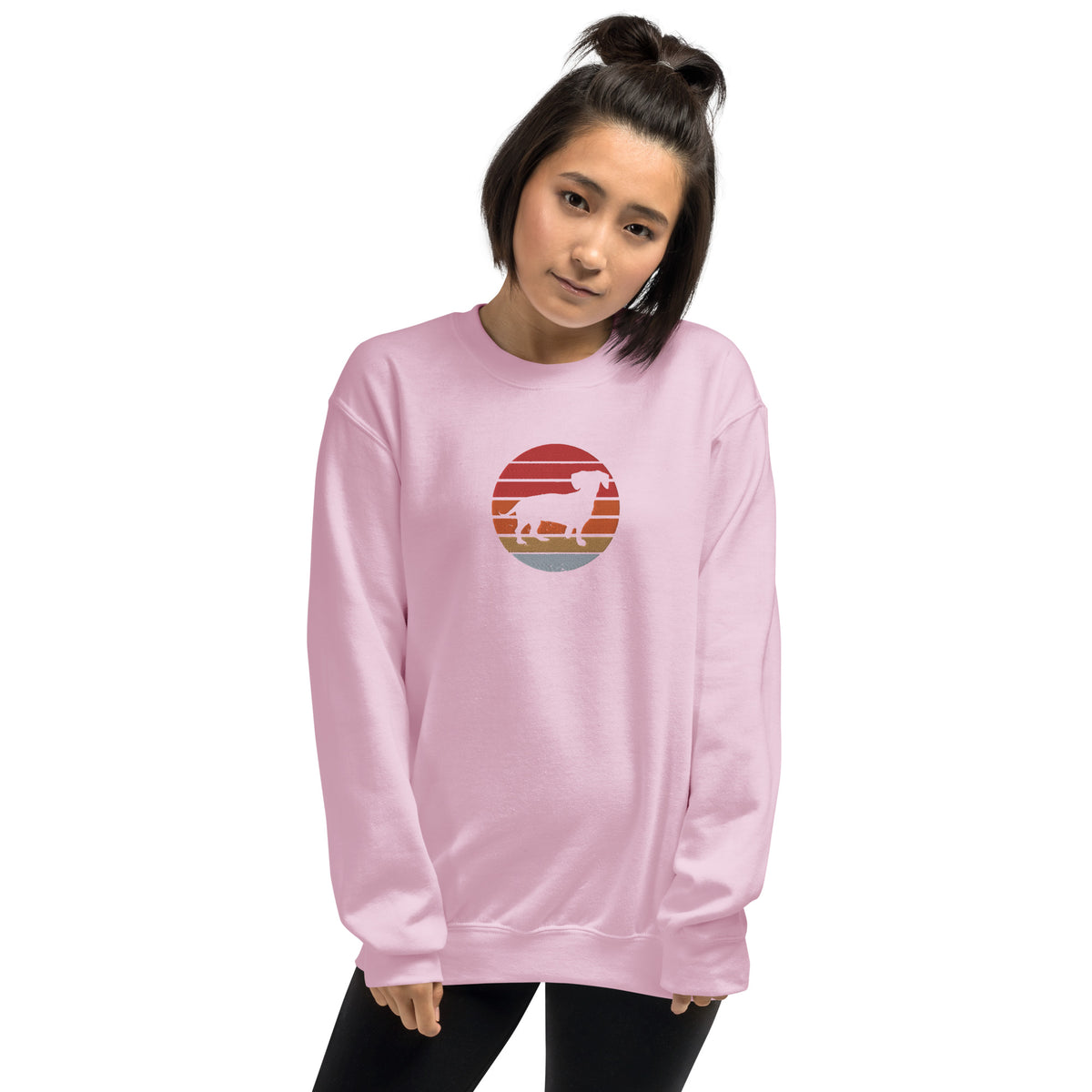 Sudadera unisex sombra teckel bordado