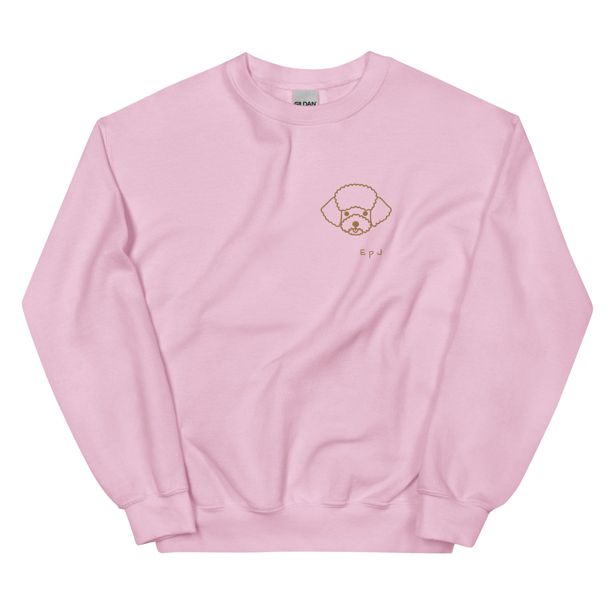 Sudadera unisex cara caniche bordado