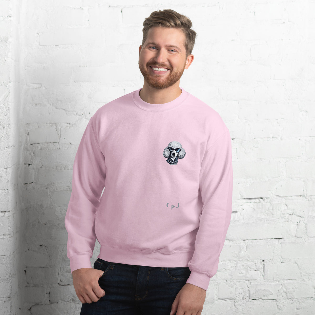 Sudadera unisex caniche gafas
